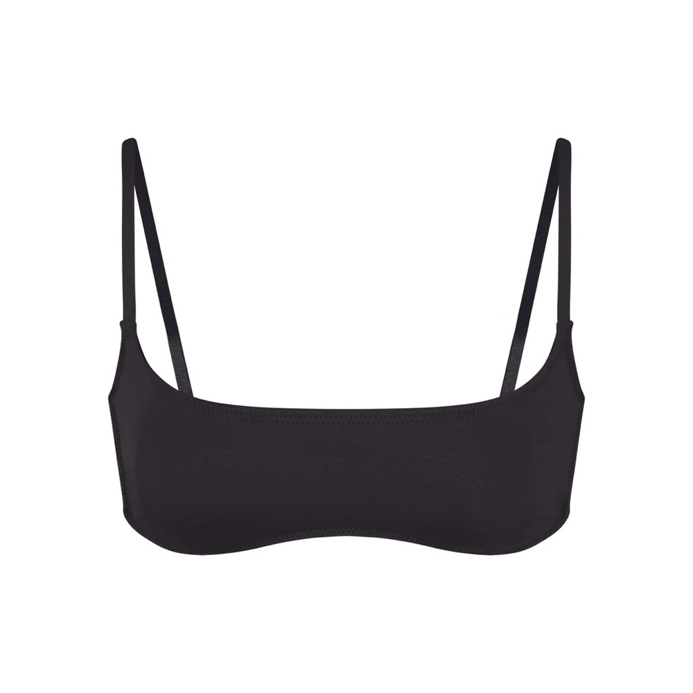 SKIMS Micro Scoop Bikini Top- Onyx